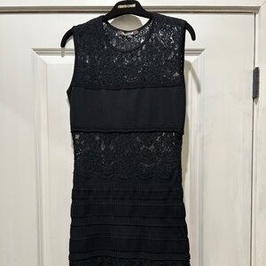 NWOT Roberto Cavalli Dress Size EU 40 US 8 Lil Black Dress Sleeveless Embroidery